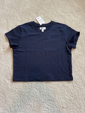 Gap × Victoria Beckham Organic Cotton Logo Crop T-Shirt